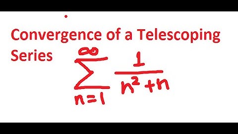 Convergence  of Telescoping series: example
