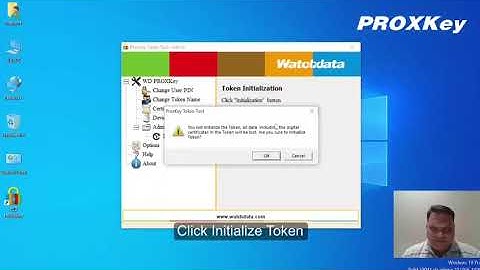 How to Initialize New WD Series Proxkey USB Token in case of Token / PIN / Password is locked.