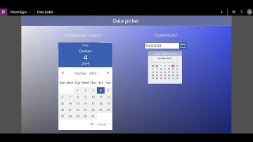 Powerapps: Custom Calendar / Date Picker