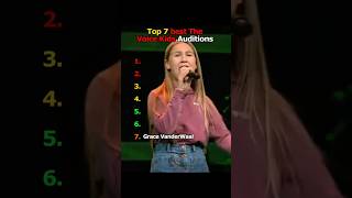 Top 7 Best The Voice Kids Auditions ! 🏆 #Auditions #top7 #telent