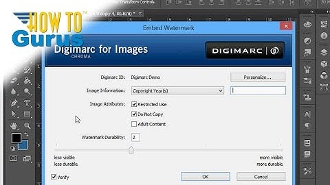 How to Use Digimarc in Adobe Photoshop - CS5 CS6 CC Watermark Tutorial