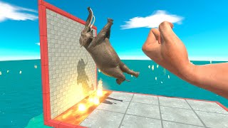 EPIC PUNCH Into Lava - Animal Revolt Battle Simulator