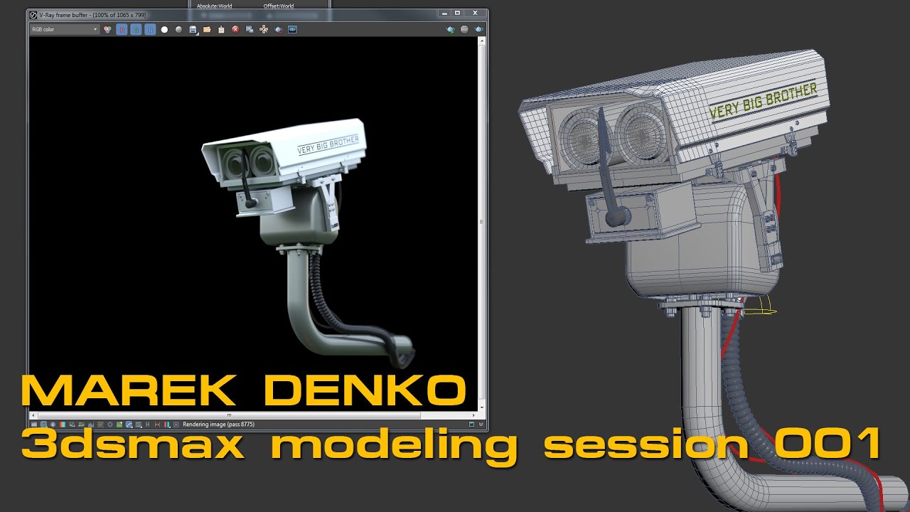 3ds max scene security tools. Видеокамера для моделирования 4 ракурса.