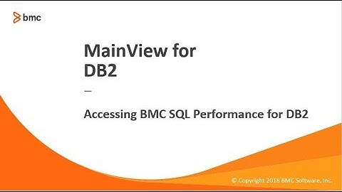 MainView for DB2 - Accessing SQL Performance