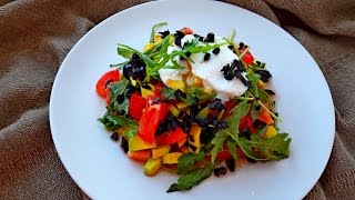 Салат с Авокадо. Вкусный, легкий салат без Майонеза. Салат с Авокадо. Вкусный, легкий салат без Майонеза.