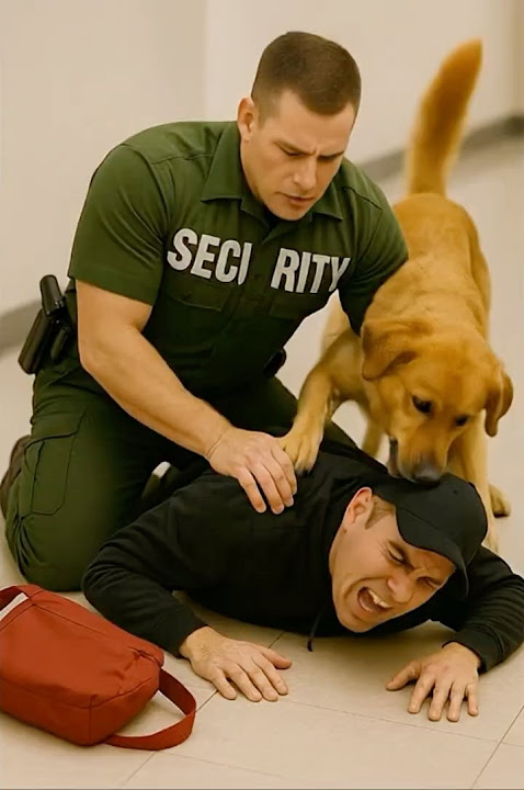 Perro policía héroe rescata el hospital en un momento crítico  #perros