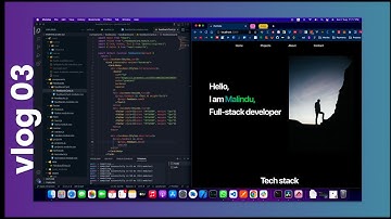Portfolio Vlog 3 - Developing a personal portfolio website  using Next.js