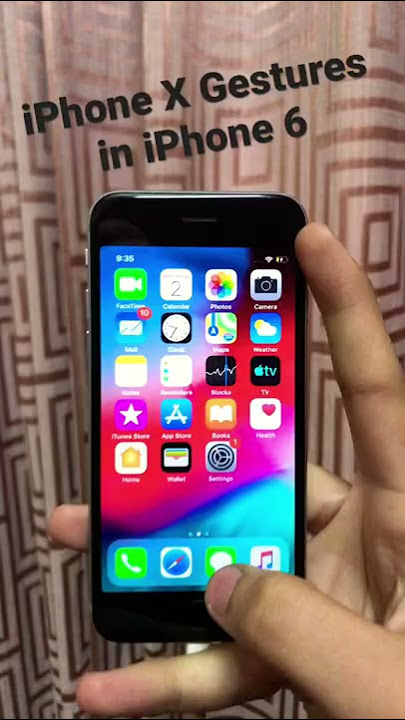 iphone X gestures in IPhone 6 #apple #iphone6 #jailbreak #iphone12 #ios #checkra1n