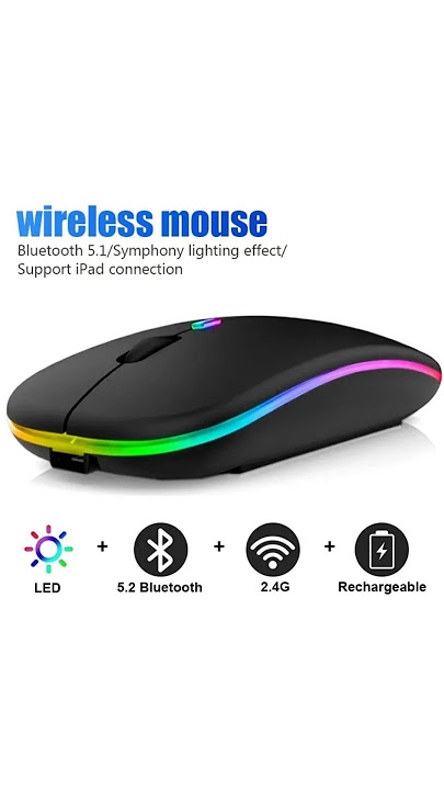 Wireless Mouse RGB Rechargeable Bluetooth | link in bio | #haul #aliexpress