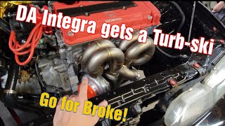 DA Integra gets a turbo!. step by step how to.  part #1