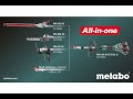 Садова акумуляторна багатофункціональна система Metabo на базі MA 36 -18 LTX BL Q та насадок