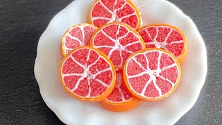 How to make a Blood orange polymer clay cane (diy)