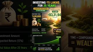 5 Lakh invested at 12% for 25 years #moneyhustle #investing #viral #financeshorts