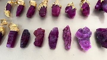 CHIÊM NGƯỠNG ĐÁ RUBY THÔ ĐÃ ĐƯỢC CHẾ TÁC TẠI LỤC YÊN  - TỈNH YÊN BÁI