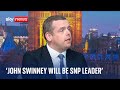 Swinney to be crowned snp leader with no contest says scottish conservatives leader