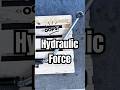 Hydraulikkraft trifft auf Querkraft 👉🏻 Das Biegemoment gewinnt Mb=Fq*l 📐 #hydraulicforce #physics