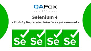 selenium 4 - findsby deprecated interfaces got removed