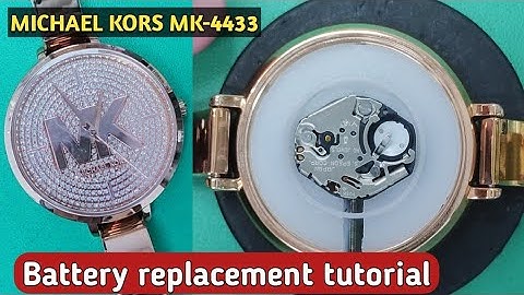 How to replace the battery Michael Kors MK-4433 watch | MK Watch | MK