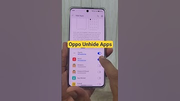 oppo mobile me hide app ko unhide kaise kare #hideapp #oppo #techshorts
