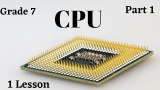 Central processing unit | Grade 7 | 1 Lesson | Part 1