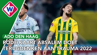 ADO Den Haag &#39;blij&#39; met rode kaart Absalem: &#39;Als je het zo bekijkt dan heeft hij het slim gedaan&#39;