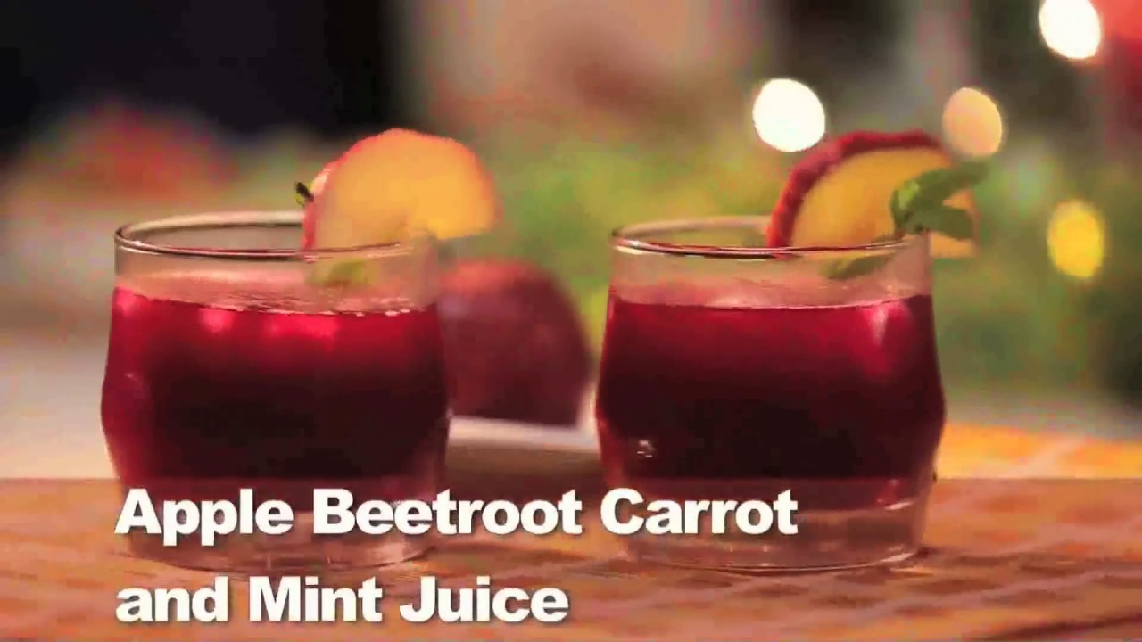 Apple Beetroot Carrot & Mint Juice - Healthy Breakfast juice | chefharpalsingh
