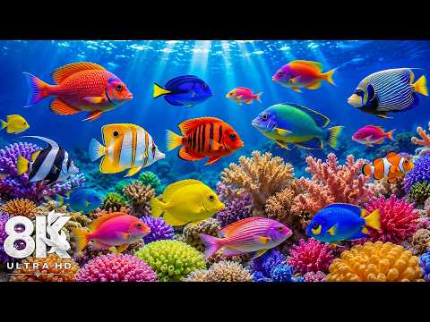 Amazing 8K Ocean Adventure - Dive Deep and Marvel at Sea Animals in The Best 8K ULTRA HD Aquarium