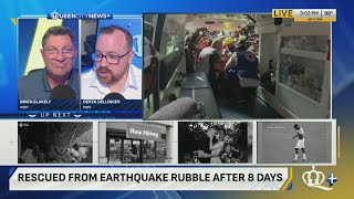 Venezuelan security guard pulled alive from building basement 8 days after twin quakes
