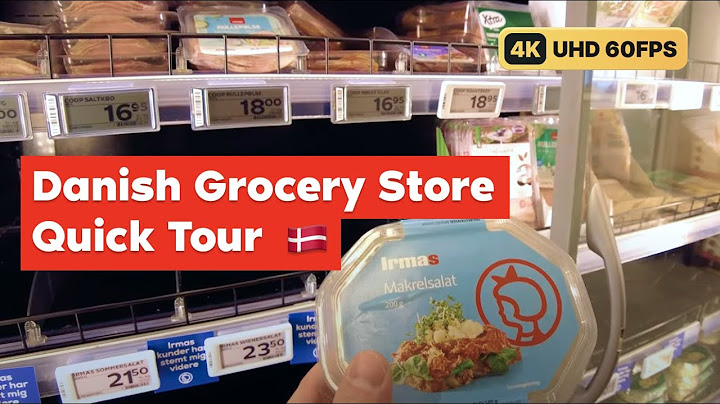 Explore a Danish supermarket! 4K UHD  60fps tour of an iconic grocery store.