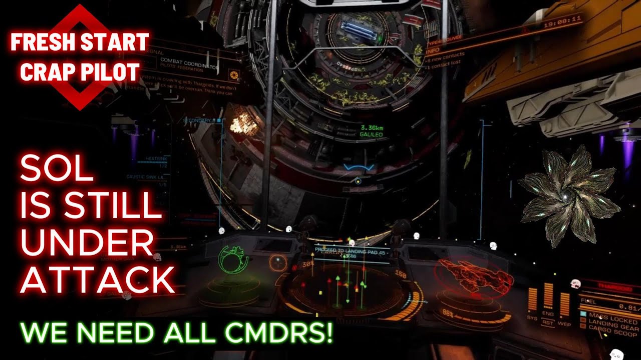 Elite Dangerous - Fresh Start, Crap Pilot (Sol is still under attack). 