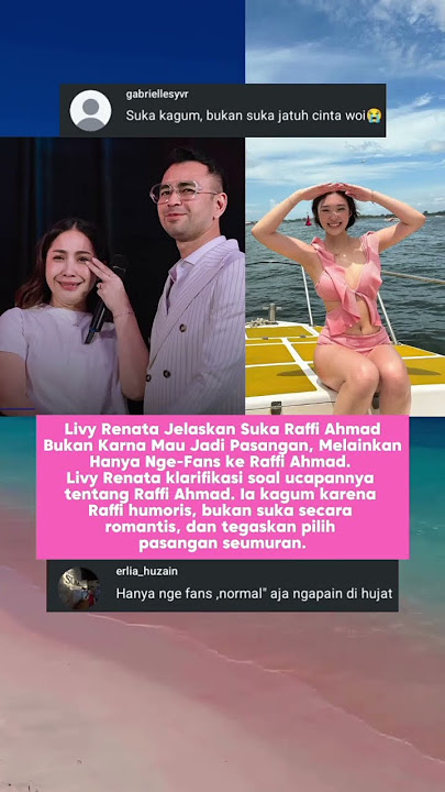 Livy Renata Suka Raffi Ahmad Karena Fans Dengan Raffi #fyp #artis #selebriti