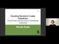 Nicolae Paladi - Cooking secrets in leaky cauldrons: promises of confidential computing