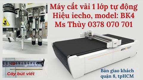 máy cắt vải 1 lớp hiệu iecho, model BK4, chuyên cắt vải mẫu, nệm lót sàn xe hơi