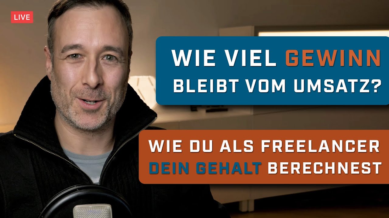New Selbständig wie viel netto vom brutto? - Freelancer Gehalt berechnen - Stefan Weiss