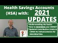 Health Savings Account / HSA: Rules and Limits UPDATED for 2021