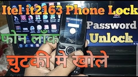 Itel it2163 Password Unlock Without Box | SPD CPU Keypad Phone Password Unlock | Itel it2163 Unlock