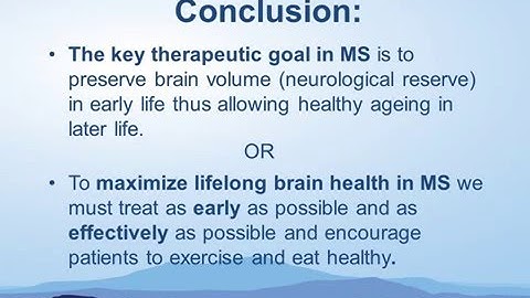 Multiple Sclerosis Webinar:  Maximizing Lifelong Brian Health in MS