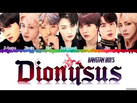 BTS (방탄 소년단) - 'Dionysus' Şarkı Sözleri [Renk Kodlu Han_Rom_Eng] | Talep edilen