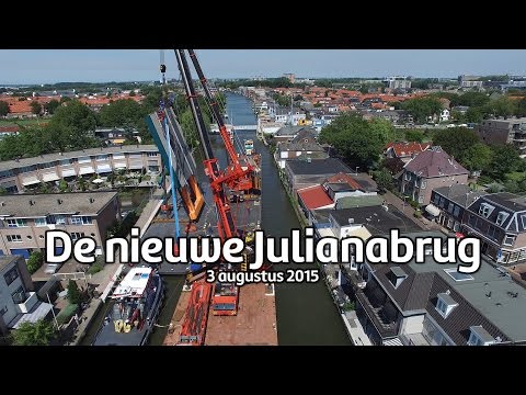 Nieuwe Julianabrug klaar voor plaatsing