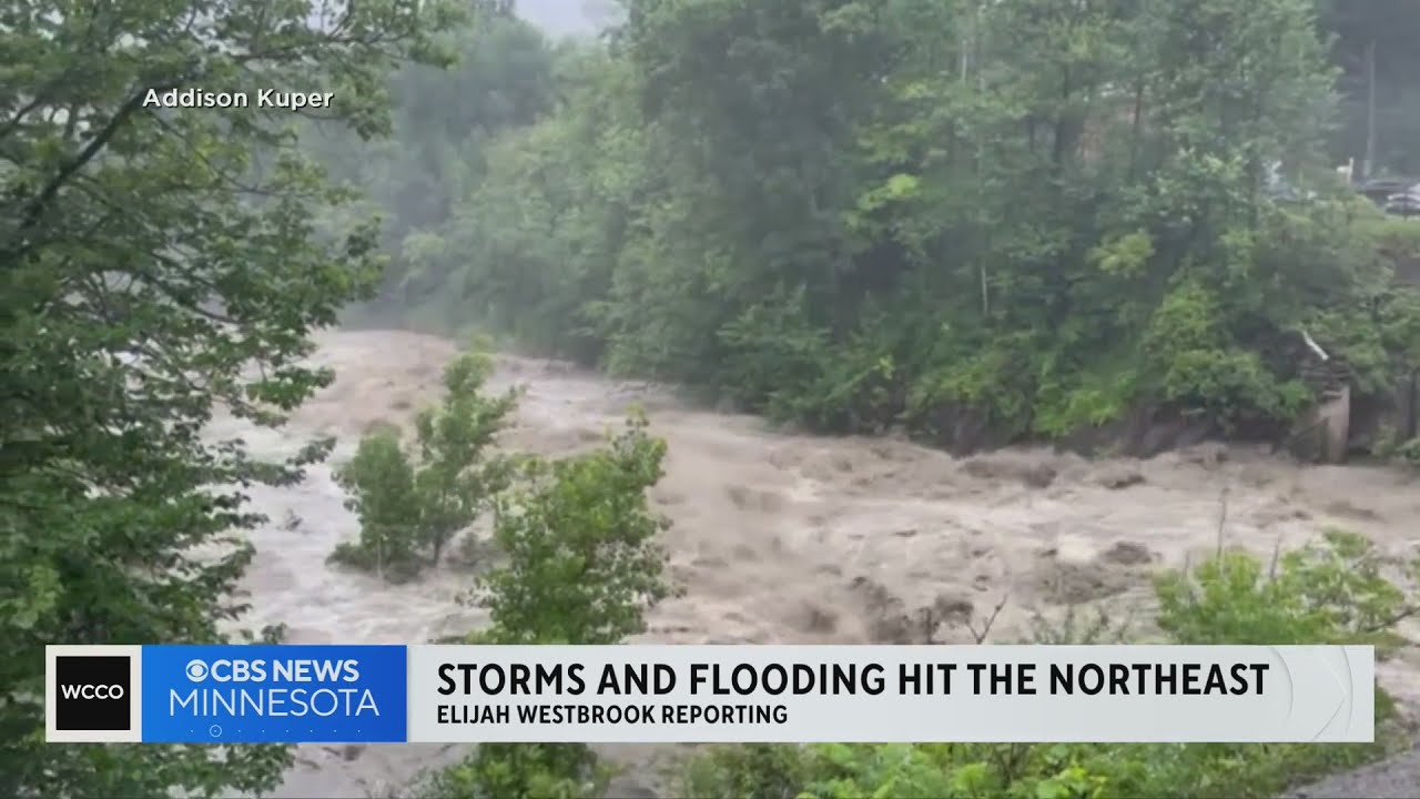 Deadly "tidal-wave type" flooding in northeastern U.S. - YouTube