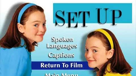 The Parent Trap (1998) DVD menu and selection screen