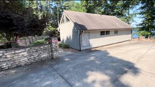 Inside the lake house that we just demolished!