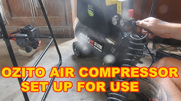 Bunnings Ozito Air Compressor Set Up