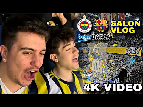 BARCELONA'YI SAHADAN SİLDİK! MUHTEŞEM KAREOGRAFİ | Fenerbahçe Beko 88 - 74 Barcelona SALON VLOG 4K