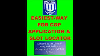 MARINA MISMO | Easiest Way for COP online application & SLOT LOCATOR screenshot 4