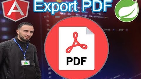 Angular + Spring Boot Export PDF Example | Generate PDF from database using ItextPdf