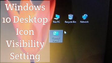 How To Make Windows10 Desktop icon visible|This PC,Control Panel,Recycle bin Missing issue solution