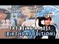 Chaotic birthdays with TXT