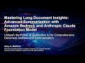 Generative AI: Long Text Summarization and Analysis with Amazon Bedrock and Anthropic Claude 2