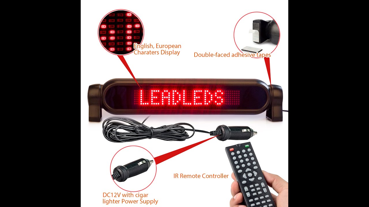 Leadleds 12V Car Led Remote Control - YouTube
